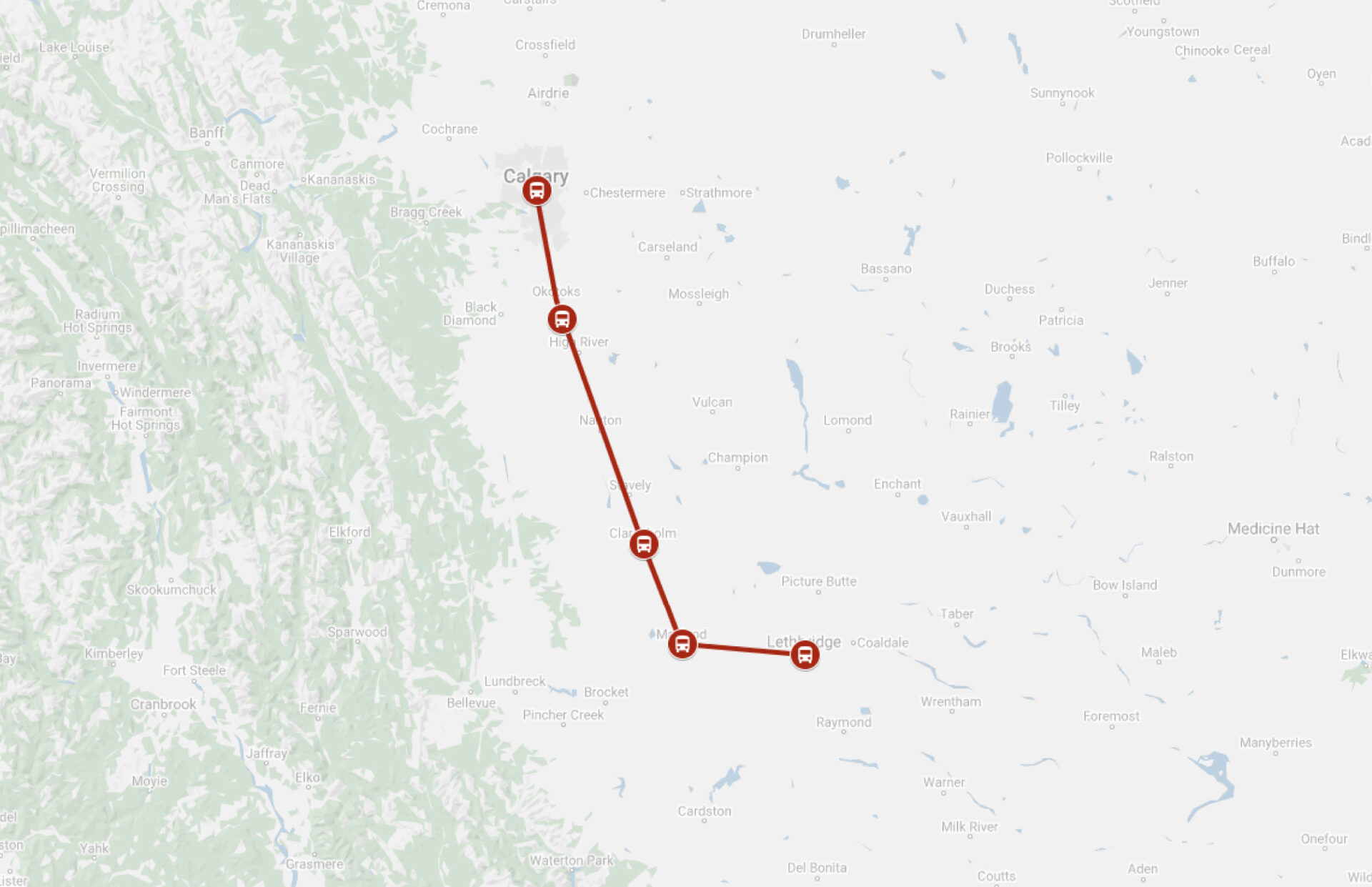 Calgary To Lethbridge